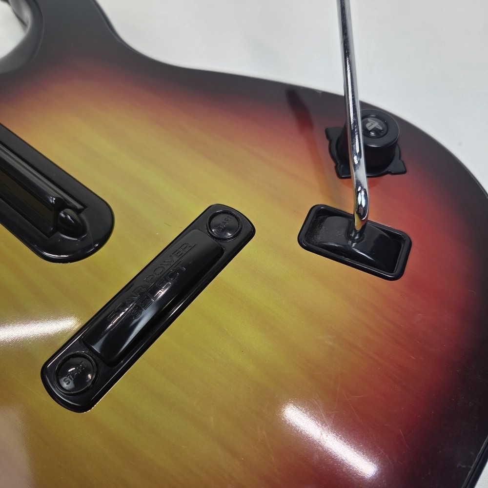 PS3 Guitar Hero Guitar Red Octane Wireless Sunburst Model 95451.805 No Dongle - Picture 5 of 15